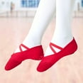 thumbnail image 4 of Ballet Shoes Dancing Elastic Band Yoga Bell Dance Cat Paw Soft Red Girl Child, 4 of 5