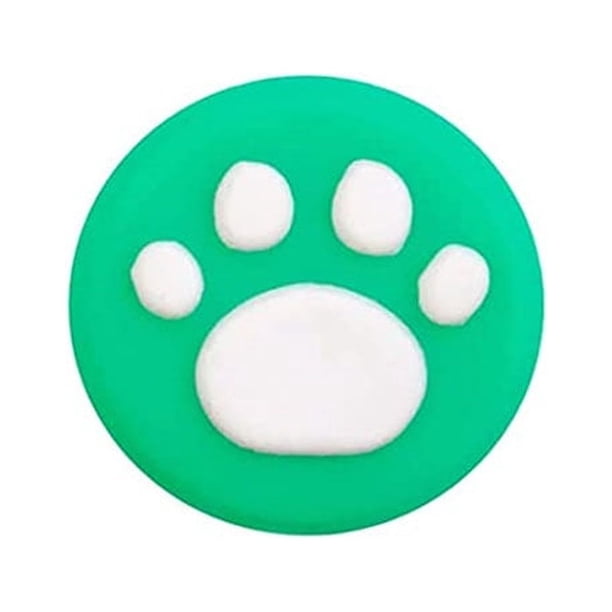 Methold Grips Caps Concave Heighten Cat Paw Shape Reemplazo perfecto Thumbstick Cover Controller Accesorios Suministros de videojuegos Electrónica blanco sobre verde