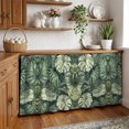 thumbnail image 3 of Palm Leaves Cabinet Curtain 32"Wx55"L,Dustproof Pantry Door Curtain with Self Adhesive Tape,Country Summer Botanical Tropical Plants Tall Storage Cover Privacy Drape for Bathroom Kitchen Laundry Room, 3 of 9