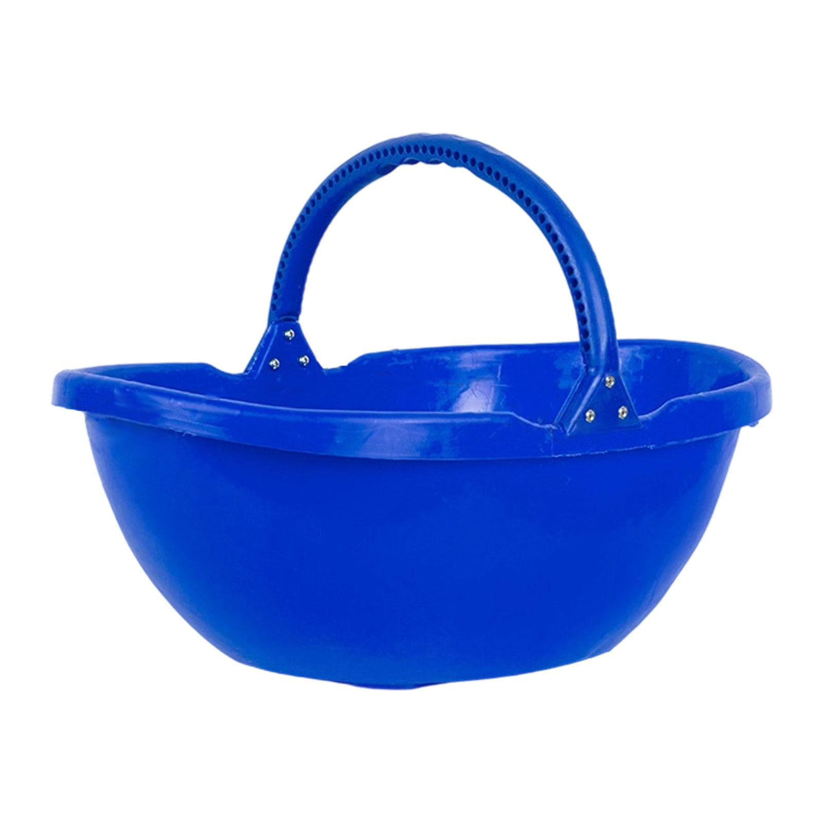 Miulika Garden Harvesting Basket, Picking Basket with Handle, Multipurpose Handheld Harvesting Tool for Lawn, Kitchen, Farm, Garden, Yard Blue