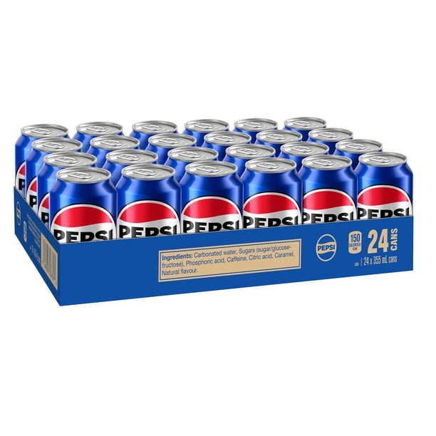 Pepsi Cola cans, 355ml, 24 pack - Walmart.ca