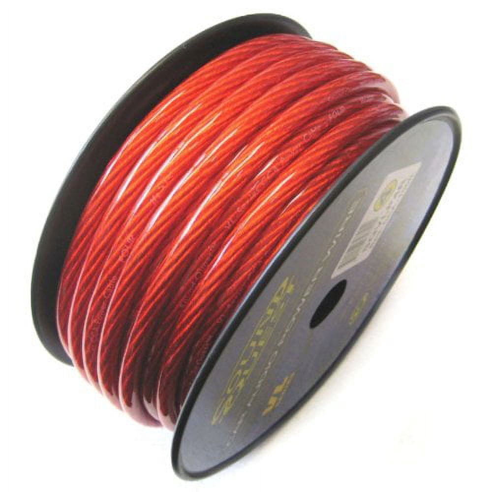 SQ SQVLP0R 1-0 Gauge CCA Speaker Wire, Vinyl Matte - Red