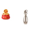 thumbnail image 1 of Escultura de escritorio de resina con forma de cuenco de tesoro, figura en miniatura, símbolo de amor, ligera, impermeable, ideal como regalo de boda, 1 of 8