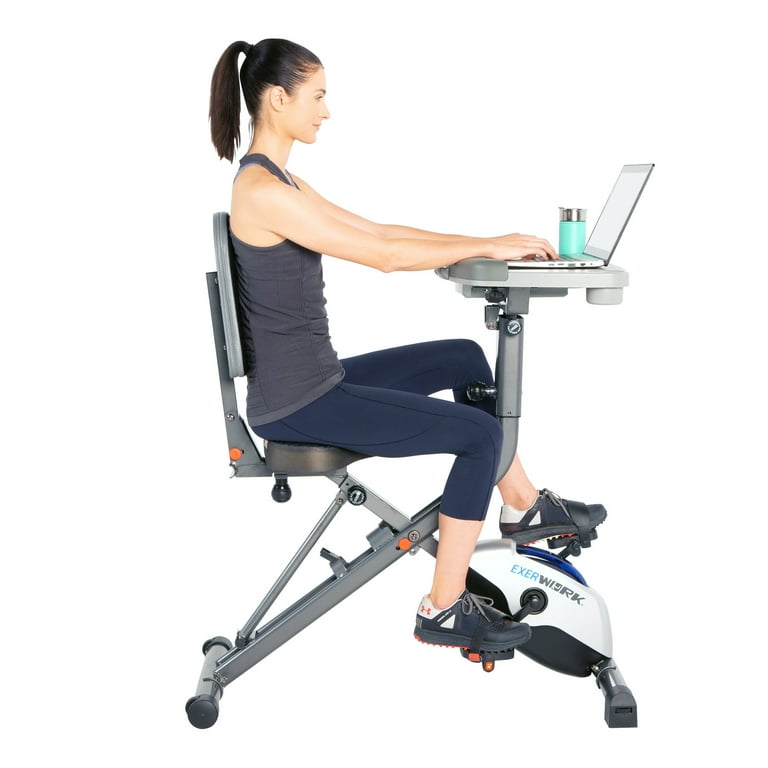 Exerpeutic exerwork 2000i bluetooth folding exercise desk bike hot sale