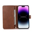thumbnail image 4 of for iPhone 13 Mini Phone Case,for iPhone 13 Mini Wallet Case RFID Blocking 8 Card Slots Holder & 1 Cash Pocket & 1 Outer Pouch,Wrist Strap,Shockproof Leather Magnetic Flip Stand Cover,Coffee, 4 of 10
