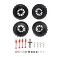 thumbnail image 2 of RC Tires And Wheels Rim Set, Black RC Short Course Truck Tires For Replacement, 2 of 8