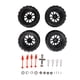 thumbnail image 2 of RC Tires And Wheels Rim Set, Black RC Short Course Truck Tires For Replacement, 2 of 8