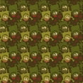 thumbnail image 1 of Ahgly Company Machine Washable Indoor Square Transitional Dark Yellow Green Area Rugs, 8' Square, 1 of 7