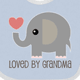 thumbnail image 4 of Inktastic Loved by Grandma Cute Grandchild Boys or Girls Baby Bib, 4 of 4