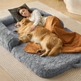 thumbnail image 1 of VEVOR Lit pour Chien 72 X 48x10 Po Grande Taille Lavable en Velours, 1 of 9
