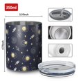 thumbnail image 4 of 12oz Coffee Tumblers Dark Blue Moon Pattern Stainless Steel Vacuum Insulated Travel Tumbler Coffee Cups Mug with Lid and Straw with Cleaning Brush for Cold & Hot Drinks, 4 of 5