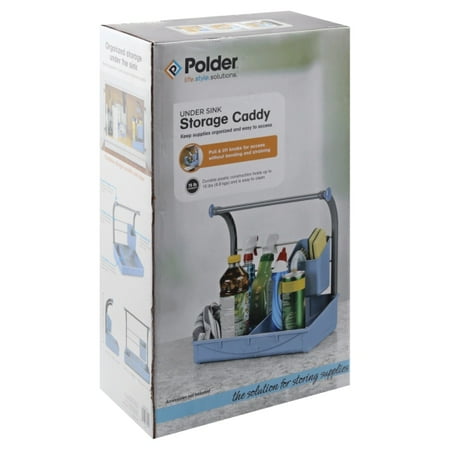 polder caddy organizer sink cleaning supplies under storage walmart