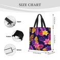 thumbnail image 3 of Fotbe Purple Flower Bolsa Tote con Estampado para Mujer, Bolsos con Cremallera, Bolsa de Hombro Casual de Gran Capacidad con Bolsillos Internos, 3 of 7