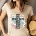 thumbnail image 4 of Christian Faith Graphic Premium T-Shirt – God Says You Are Bible Verse Tee for Women, Lilac, S, 4 of 6