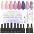 thumbnail image 1 of Kit de esmalte de uñas en gel Beetles con luz UV, kit de inicio, 12 colores, 1 of 7