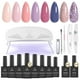 thumbnail image 1 of Kit de esmalte de uñas en gel Beetles con luz UV, kit de inicio, 12 colores, 1 of 7