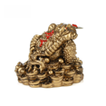 thumbnail image 5 of Adornos de sapo dorado, regalo de tres patas, estatua de sapo de dinero, caja registradora, adornos de escritorio de oficina, 5 of 5