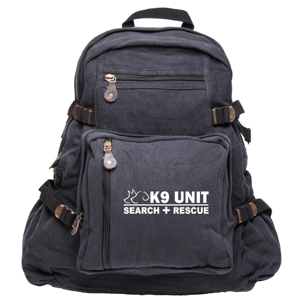 K9 Search & Rescue Army Sport Heavyweight Canvas Backpack Bag Walmart