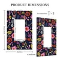 thumbnail image 5 of Kll Dancing Skeletons Floral Garden Wall Plate,Gloss Finish,Standard Size 1 - 5" X 3", Polycarbonate Thermoplastic,Electric Receptacle Plug Covers, 5 of 8