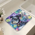thumbnail image 7 of Ryvnso Abstract Dog Oil Paint Dish Drying Mat for Kitchen Countertop 16x18 Small Dish Pad Drainer Rack Dish Sink Mats, 7 of 7