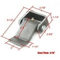 thumbnail image 2 of (4) New Heavy Duty Truck Trailer Door Hinges w/ Grease Fitting 27043, 2 of 2