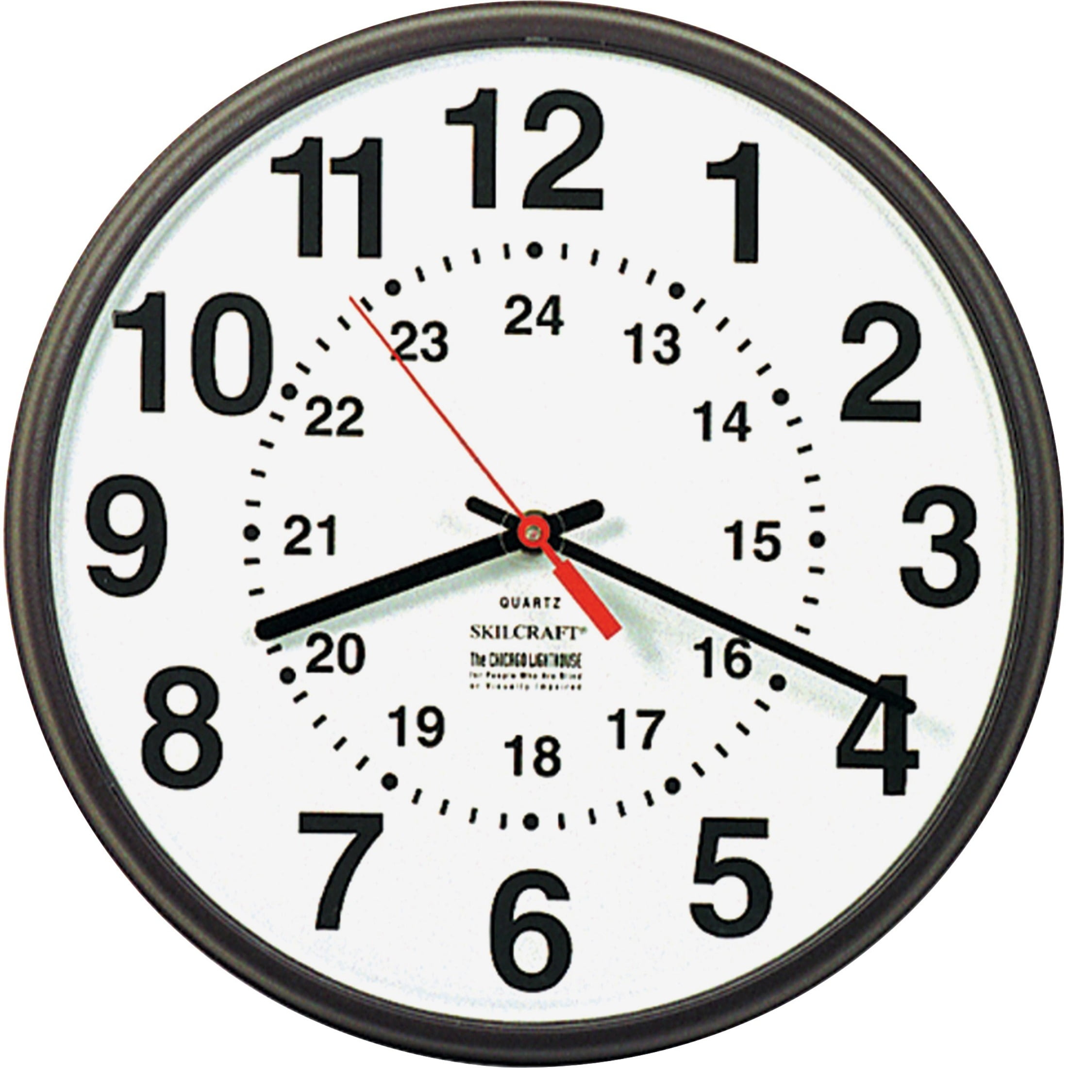 Universal UNV10441 24-Hour Round Wall Clock UNV10441-1 Each 