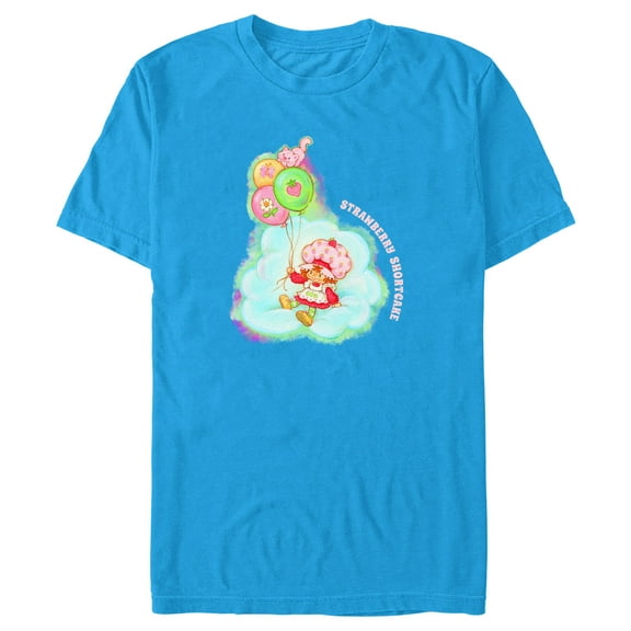 Men's Strawberry Shortcake Balloon Cloud Graphic T-Shirt