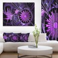 thumbnail image 1 of Formes Florales Violettes en Relief - Grande Toile Murale Florale, 1 of 3