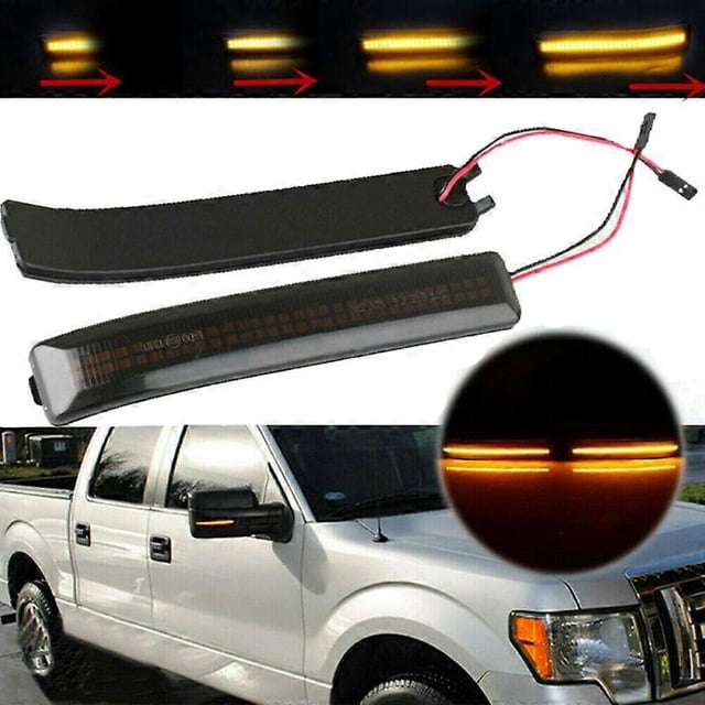 Car LED Dynamic Turn Signal Light Rearview Side Mirror Light For Ford F-Series F-150 F150 2009-2014 SVT Raptor