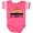 Football Pink and White, variant on Inktastic El Paso Texas Skyline Retro Boys or Girls Baby Bodysuit