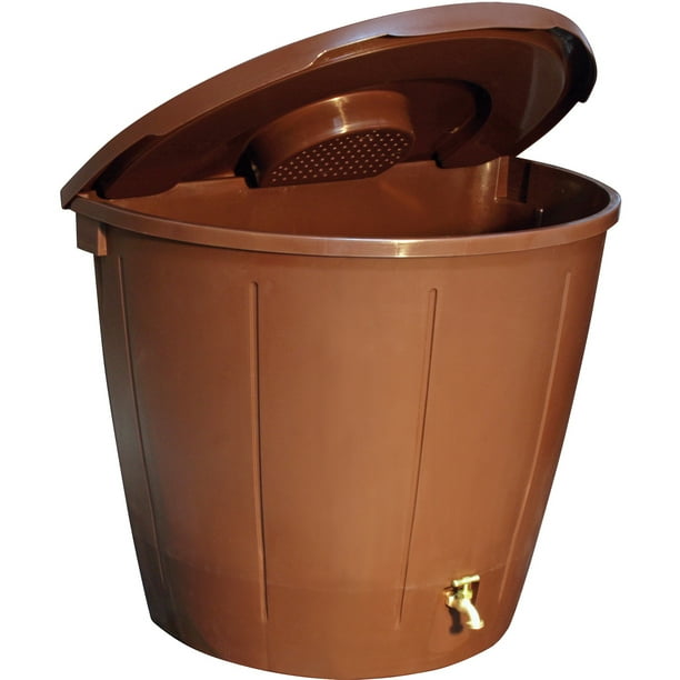 Koolscape 50 gal SpaceSaver Rain Barrel with 5 Pots