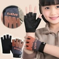 thumbnail image 1 of Durable Unisex Childrens Winter Sports Gloves Breathable Half Finger Design For Skating Cycling Gym Workouts, 1 of 6