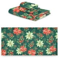thumbnail image 2 of SKYSONIC 3 Pack Towel Christmas Holly Berries Cotton Bath Towel Set (1 Bath Towel, 1 Hand Towel, 1 Washcloth) for Bathroom, Super Soft and Quick Dry Towels, 2 of 7