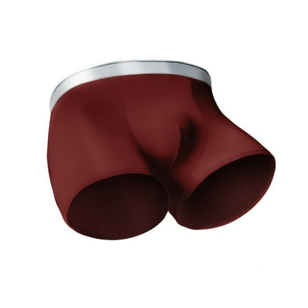 

Breathable Ice Silks Men Underwear Fast Drying Solid Color Thin Boxers Briefs Low Rise for Summer