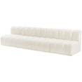 thumbnail image 6 of Meridian Furniture Arc Cream Velvet Modular Sectional, 6 of 8