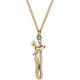 thumbnail image 1 of Gold Hug Couples Necklace for Women or Men Perfect Matching Necklace for Couples Jewelry Gifts, 1 of 3