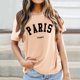 thumbnail image 1 of MKLEKYY Playeras Mujer Casual Camiseta Informal Estampada De Cuello Redondo Para Mujer Talla M, 1 of 3