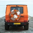 thumbnail image 6 of Honeii Various Pumpkins Print Tire Covers, Waterproof Anti-UV Sun Snow Rain Tire Covers for Trailers, RV, Camper, SUV, Truck-14 inch, 6 of 6