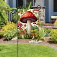 thumbnail image 5 of Mushroom House Flag Double Sided Vertical 28X40 Inch Farmhouse Decor for Seasonal Holiday Yard Garden Outside Outdoor Banners Decorative, 5 of 6