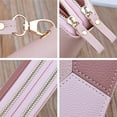 thumbnail image 2 of CHOK Women Leather Wallet Double Zipper Wallet Pocket Clutch Phone Large Capacity, 2 of 11