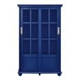 thumbnail image 6 of Scranton & Co 4 Shelf Bookcase with Sliding Glass Doors in Navy, 6 of 9