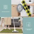 thumbnail image 6 of Yellow Black Checkerboard Checkered Pattern Kitchen Rugs Sets Of 3,Kitchen Runner Rugs Non Skid Washable,Decorative Kitchen Floor Mats for Kitchen,Sink,Laundry,17"x30"+ 17"x47" + 17"x59", 6 of 6