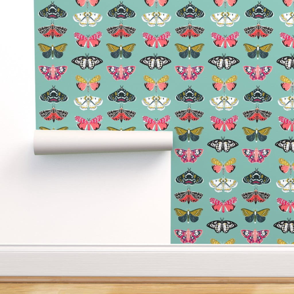 Peel-and-Stick Removable Wallpaper Moth Wings Butterfly Butterflies