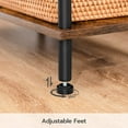 thumbnail image 6 of End Table, Small Side Table, Nightstand with 2-Layer Storage Shelves, Sofa Table for Small Spaces, Living Room, Bedroom, Stable Frame, Easy Assembly, Rustic Brown, 6 of 8