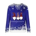 thumbnail image 4 of Christmas Sweatshirts for Women Fashion Clothing Y2K Top Lightweight Long Sleeve Shirt Santa Crewneck Sweatshirt Merry Casual Womens Blouses Blue, 4 of 4