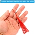thumbnail image 3 of Unique Bargains 13cm/5 Inch Bookmark Tassels, Soft Silky Floss Cord Loop Mini Tassels for Craft DIY Red 100 Pack, 3 of 5