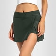 thumbnail image 2 of Womens Swim Shorts Swim Skirt Belly Tightening Built In High Waisted Solid Split Swimsuit, 2 of 5