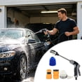 thumbnail image 4 of WWV High Pressure Hose Nozzle Sprayer Multi Function Water Jet with 3 Spray Modes Fits 1/2 and 3/4 Hoses for Car Wash Garden Patio Window Cleaning Kit, 4 of 7