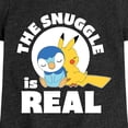 thumbnail image 3 of Pokémon - The Snuggle Is Real Pikachu And Piplup - Youth Girls Short Sleeve Graphic T-Shirt, 3 of 5