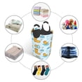 thumbnail image 2 of DouZhe 50L Rectangular Laundry Basket, Cute Yellow Ducks Prints Waterproof Foldable Laundry Hamper with Aluminum Handles, 2 of 6